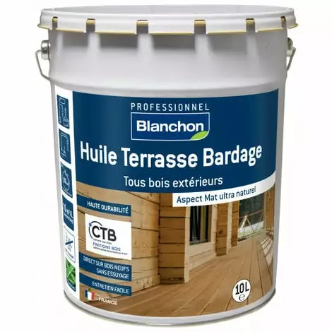 Huile Terrasse Bardage 10L Bois Naturel - BLANCHON 3 Huile Terrasse Bardage 10L Bois Naturel - BLANCHON