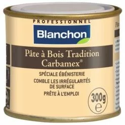 BLANCHON Pâte à Bois Tradition Carbamex Teinte Blanc Pot De 300 G