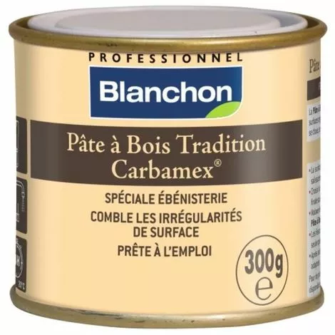 BLANCHON Pâte à Bois Tradition Carbamex Teinte Acajou Pot De 300 G 3 BLANCHON Pâte à Bois Tradition Carbamex Teinte Acajou Pot De 300 G