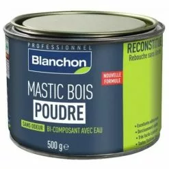 BLANCHON Mastic à Bois Wood Mastic Bi-composant Teinte Bois Blond 500 G