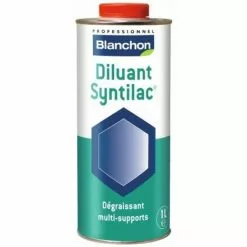 BLANCHON Diluant Syntilac®, Dégraissant Avant Application De La Finition Et Solvant Pour Nettoyage Des Ustensiles Bidon De 1l