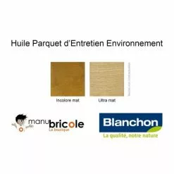 BLANCHON Huile Parquet D'entretien Environnement 1L Ultra Mat - Incolore -Blanchon Soldes 2119332 3