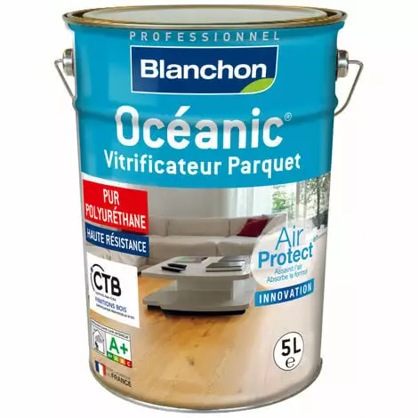 BLANCHON Vitrificateur Parquet OCEANIC 5L Satiné - Incolore 3 BLANCHON Vitrificateur Parquet OCEANIC 5L Satiné - Incolore