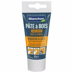 BLANCHON Pâte à Bois Prêt à L'emploi, Petites Réparations, Teinte Chêne Clair, Tube De 80 G