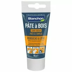 BLANCHON Pâte à Bois Prêt à L'emploi, Petites Réparations, Teinte Chêne Moyen, Tube De 80 G