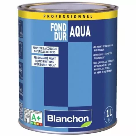 BLANCHON Fond Dur Aqua-Polyuréthane Incolore Bidon De 1 Litre 3 BLANCHON Fond Dur Aqua-Polyuréthane Incolore Bidon De 1 Litre
