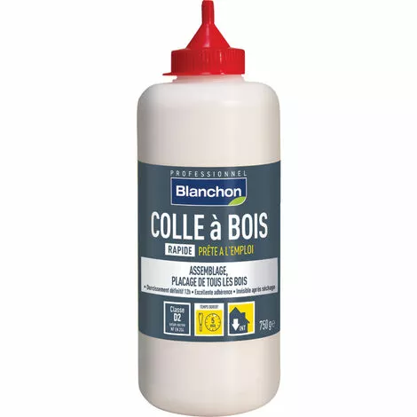 Colle Vinylique à Bois D2 Rapide - Contenance : 250 G - Couleur : Blanc - BLANCHON 3 Colle Vinylique à Bois D2 Rapide - Contenance : 250 G - Couleur : Blanc - BLANCHON