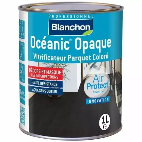 BLANCHON Vitrificateur OCÉANIC OPAQUE GRIS 1L - Gris 3 BLANCHON Vitrificateur OCÉANIC OPAQUE GRIS 1L - Gris