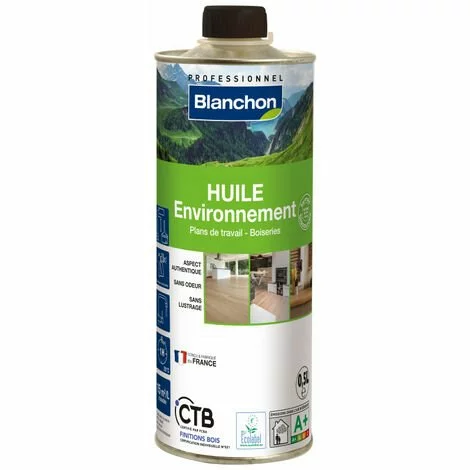BLANCHON Huile Parquet Environnement - Bois Brut 0,5L - Incolore 3 BLANCHON Huile Parquet Environnement - Bois Brut 0,5L - Incolore