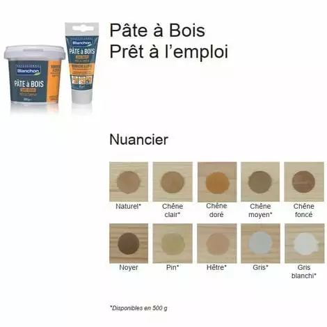 BLANCHON Pâte à Bois - Chêne Blanchi - 250g 4 BLANCHON Pâte à Bois - Chêne Blanchi - 250g – Image 2